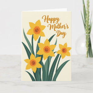 Striped Warm Blossom Happy Card