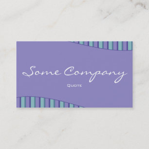 Striped Wave Collection (Blue) Business Card