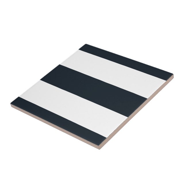 Striped (White & Black) Tile (Side)
