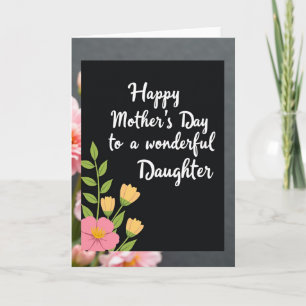 Striped Wonderful Daughter Card