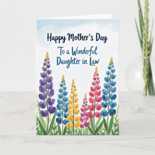 Striped Wonderful Daughter In Law Card