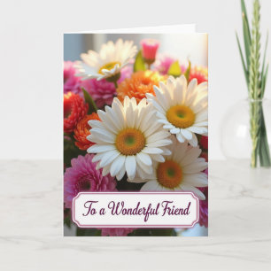 Striped Wonderful Friend Card