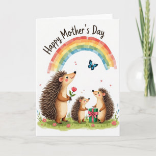 Striped Woodland Family Card