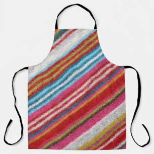 Striped woollen fabric: cosy, stylish apron