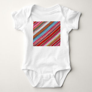 Striped woollen fabric: cosy, stylish baby bodysuit
