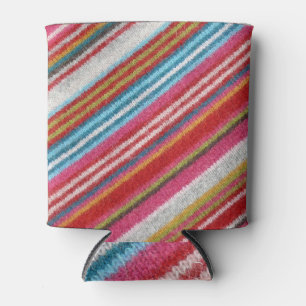 Striped woollen fabric: cosy, stylish can cooler