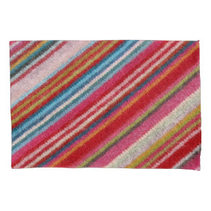 Striped woollen fabric: cosy, stylish pillowcase