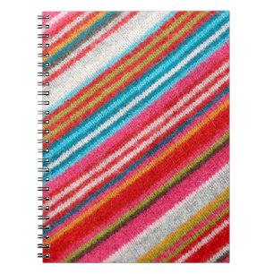 Striped woollen fabric. More fabrics in my port. Notebook