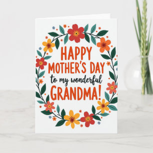 Striped Wreath Affection Card