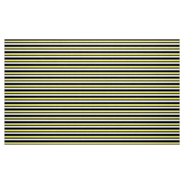 Striped Yellow and Black Custom Fabric (Fat Quarter)