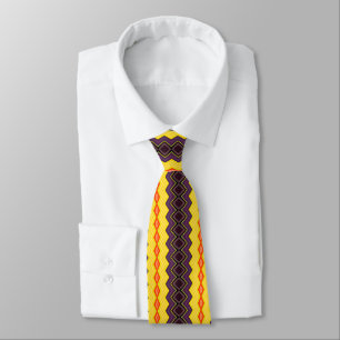 Striped Zigzag Pattern  Tie