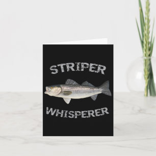 Striper Whisperer Striped B Striper Fishing Shirt Card