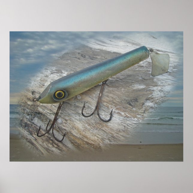 Striper Xpert Surf Slapper Antique Fishing Lure De Poster (Front)
