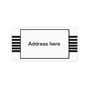 stripes address labels