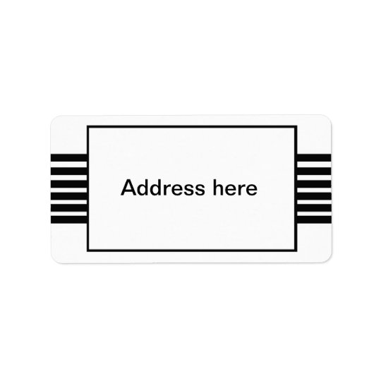 stripes address labels