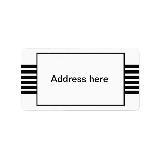 stripes address labels (Front)