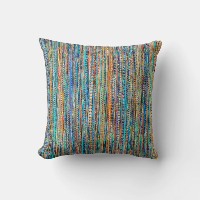 Stripes and Beads Cushion (Front)