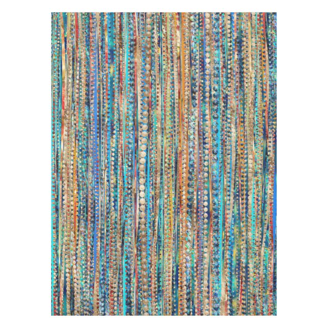 Stripes and Beads Tablecloth (Front)