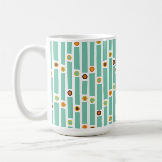 Stripes and Circles  Coffee Mug (Left)