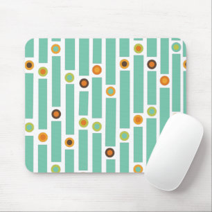 Stripes and Circles Mouse Pad