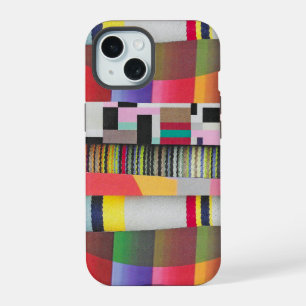 stripes and curves collage iPhone 15 case