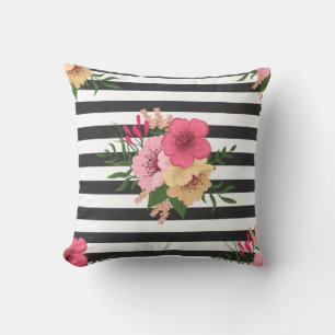 Stripes and Flowers Cushion
