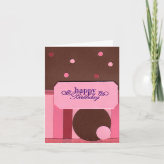 Stripes and Polka Dots Birthday Card