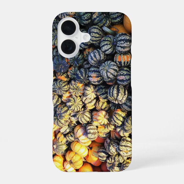 Stripes And Pumpkins  iPhone 16 Case (Back)