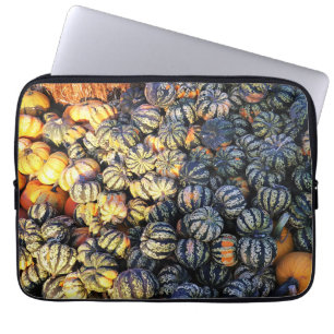 Stripes And Pumpkins  Laptop Sleeve