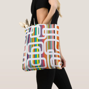 Stripes and Rectangles Tote Bag