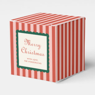 Stripes and Scallops Holiday Favour Box