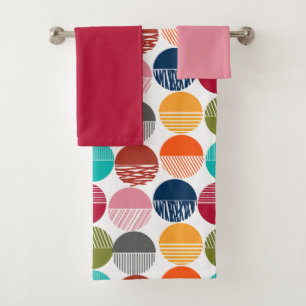 Stripes and Solids  Bath Towel Set