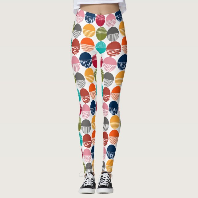 Stripes and Solids Leggings (Front)