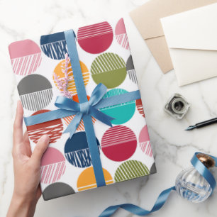 Stripes and Solids Wrapping Paper