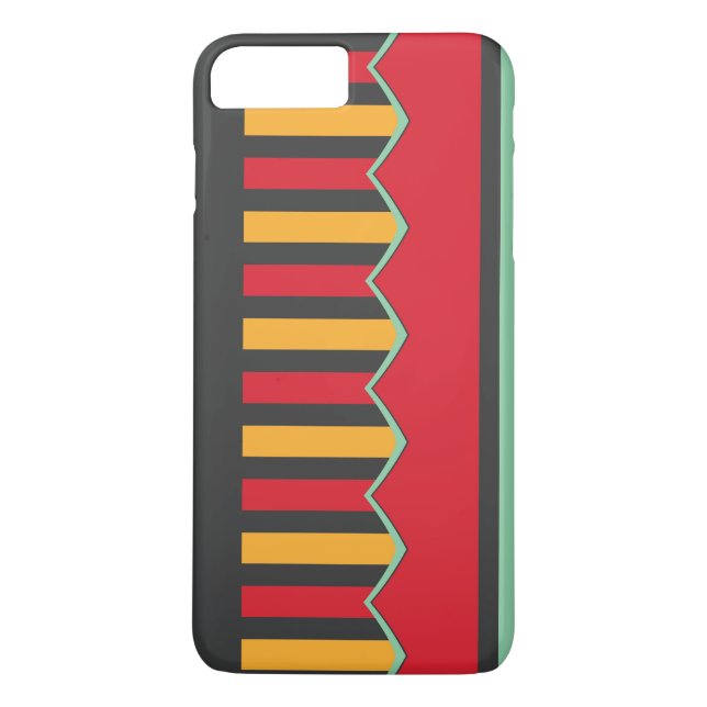Stripes and waves in retro colours Case-Mate iPhone case (Back)