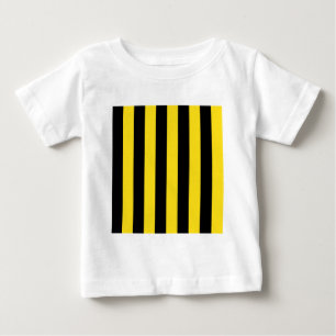 Stripes - Black and Golden Yellow Baby T-Shirt