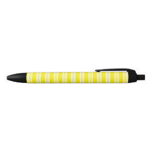 Stripes Black Ink Pen