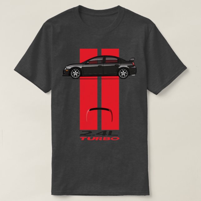Stripes Black Red T-Shirt (Design Front)