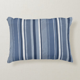 Stripes Blue Decorative Cushion