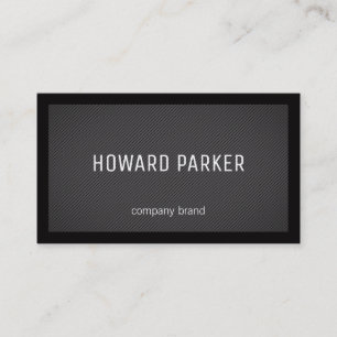 Stripes   Border (black) Business Card