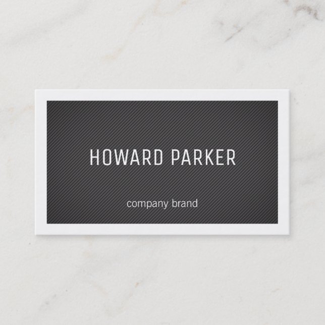 Stripes | Border (white) Business Card (Front)