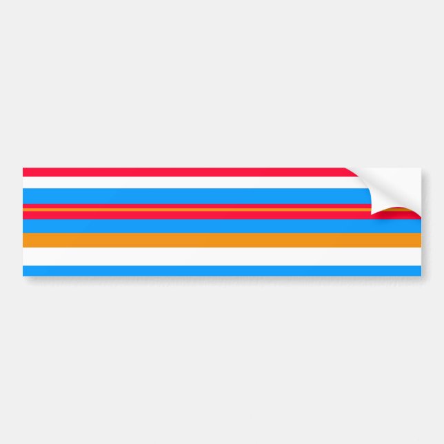 stripes bumper sticker (Front)