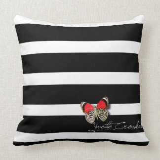 Stripes & Butterflies Cushion
