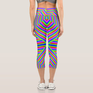 Stripes Capri Leggings