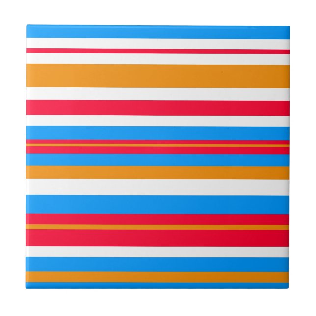 Stripes Ceramic Tile (Front)