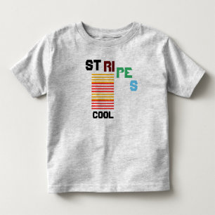 Stripes Cool Toddler T-Shirt Grey