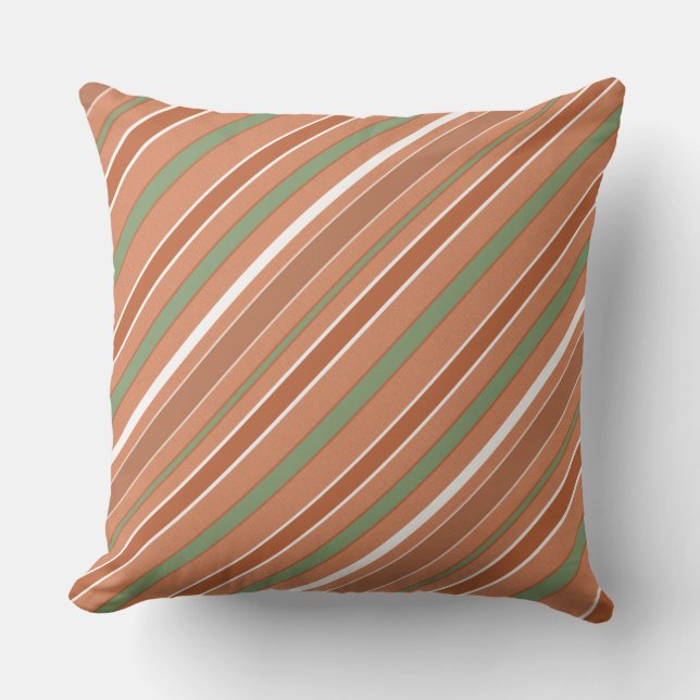 Stripes Diagonal Pattern with any Colour Cushion (Front)