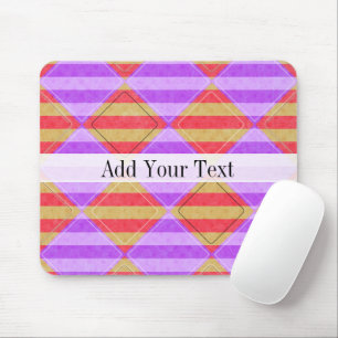 Stripes, Diamonds, Spot Pattern by Shirley Taylor Mouse Pad