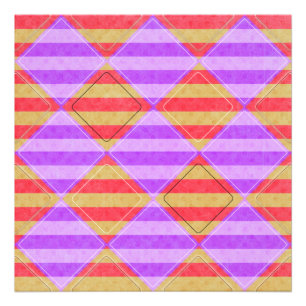 Stripes, Diamonds, Spot Pattern by Shirley Taylor Photo Print