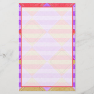 Stripes, Diamonds, Spot Pattern by Shirley Taylor Stationery